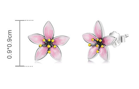 Oil Dripping Cherry Blossom White Fungus Nails Women