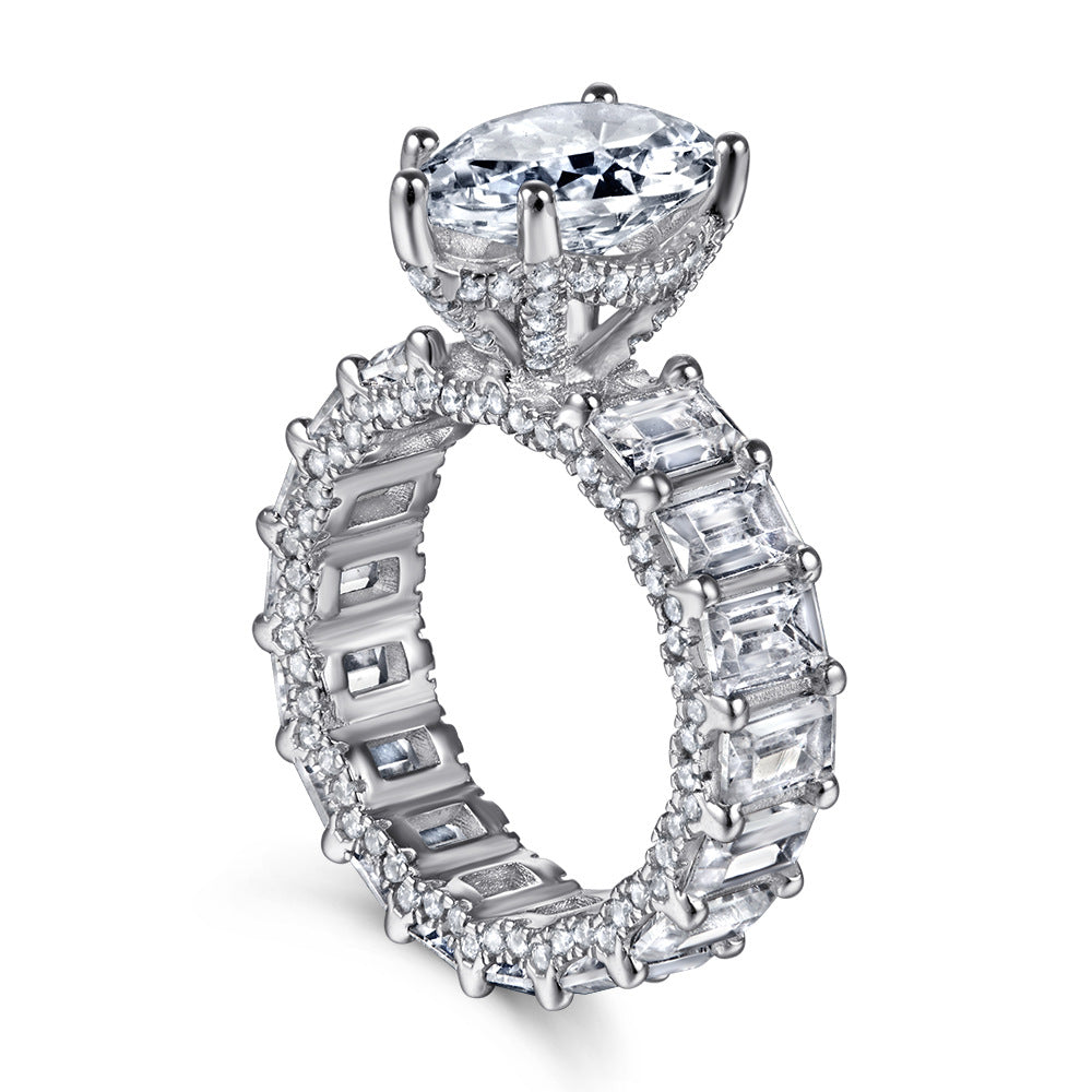New Springsummer S925 Sterling Silver Ring For Women Water-drop Design