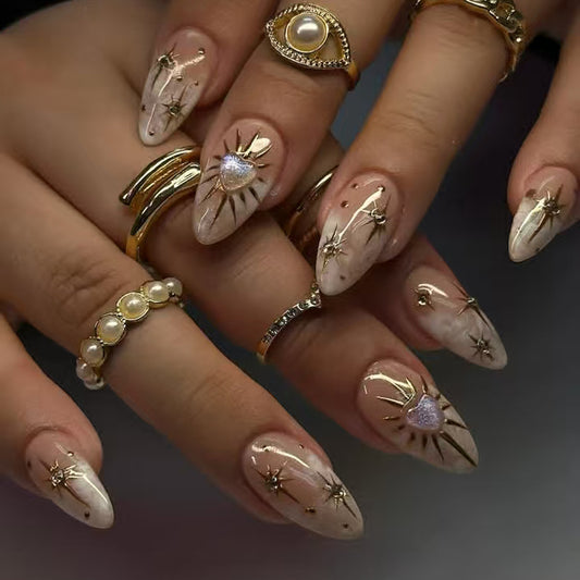 24-piece Simple Gradient Fake Nails For Women