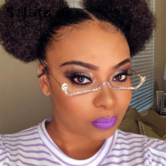 Spring New Product Cross-border Rhinestone Glasses Frame