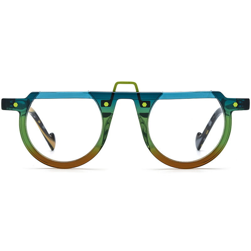 Round Sheet Glasses Frame For Men And Women