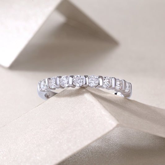 1Luxury Fashion Diamond Ring, Moissanite Silver Ring Prohibit TikTok sales