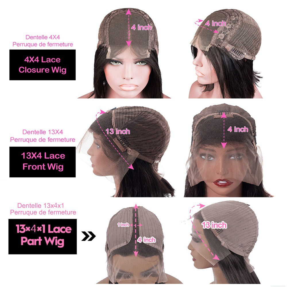 10inch 13x4 Lace Front Straight Bob Wig