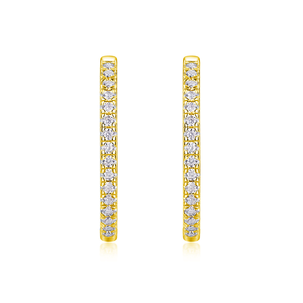 Yuedong Light - Premium Moissanite Luxury Fashion Light Luxury Jewelry Silver Stud Earrings S925 Silver Plated Platinum
