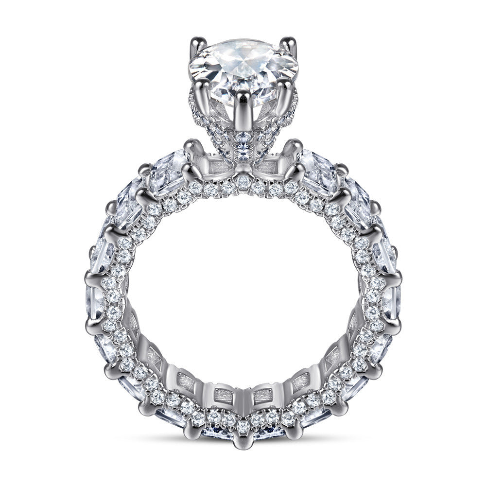 New Springsummer S925 Sterling Silver Ring For Women Water-drop Design