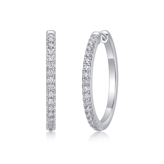 Yuedong Light - Premium Moissanite Luxury Fashion Light Luxury Jewelry Silver Stud Earrings S925 Silver Plated Platinum